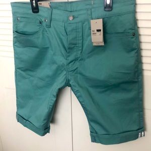 Levi’s 511 commuter slim shorts celadon green M 36